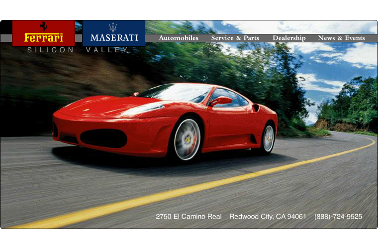 Ferrari Maserati Silicon Valley